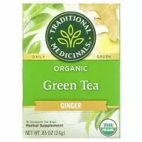 Traditional Medicinals, Органический зеленый чай Зеленый чай Имбирь 16 шт.