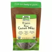 NOW Foods, Real Food, органические сырые ядра какао-бобов, 227 г (8 унций)
