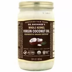 Dr. Bronner's, Кокосовое масло первого отжима с цельными косточками 30 жидких унций