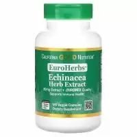 California Gold Nutrition, EuroHerbs, экстракт эхинацеи, 80 мг, 180 вегетарианских капсул