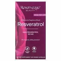ReserveAge Nutrition, Ресвератрол, 100 мг, 60 капсул на растительной основе