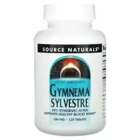 Source Naturals, Джимнема сильвестра, 450 мг, 120 таблеток