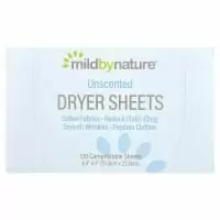 Mild By Nature, антистатические салфетки, без запаха, 120 биоразлагаемых салфеток