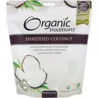 Organic Traditions, Кокосовая стружка, 8 унций (227 г)