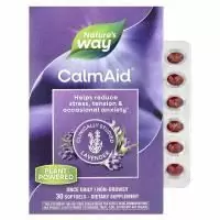 Nature's Way, CalmAid, клинически изученная лаванда, 30 мягких таблеток