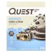 Quest Nutrition, Протеиновый батончик, со вкусом печенья и сливок, 4 батончика, 50 г (1,76 унции)