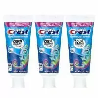 Crest, Advanced, детская зубная паста против кариеса с фтором, для детей от 3 лет, жевательная жевательная резинка, 3 тюбика по 119 г (4,2 унции)