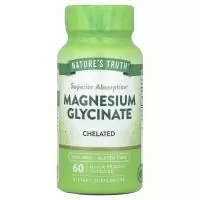 Nature's Truth, Глицинат магния, хелатный, 60 капсул с быстрым высвобождением