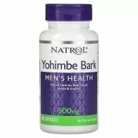 Natrol, Кора йохимбе, 500 мг, 90 капсул