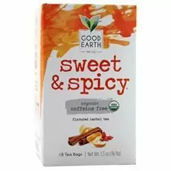 Good Earth Teas, Органический сладкий и пряный чай без кофеина 18 шт.