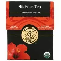 Buddha Teas, Organic Herbal Tea, цветок гибискуса, 18 чайных пакетиков, 27 г (0,95 унции)