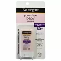 Neutrogena, Чистый и свободный солнцезащитный крем для младенцев, фактор защиты от солнца SPF 60+, 0,47 жидк. унц. (13 г)