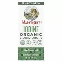MaryRuth Organics, Жидкие капли органического йода, без добавок, 30 мл (1 жидк. Унция)
