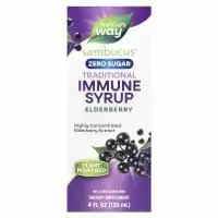 Nature's Way, Sambucus®, традиционный иммунный сироп, без сахара, бузина, 120 мл (4 жидк. Унции)
