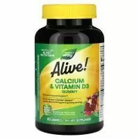 Nature's Way, Живой! Кальций + D3, 60 жевательных таблеток