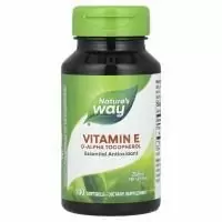 Nature's Way, Витамин E, 400 МЕ, 100 жидких гелевых капсул