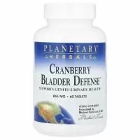 Planetary Herbals, Cranberry Bladder Defense ™, 60 таблеток