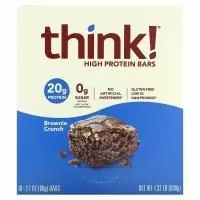 Think Thin, Батончики с высоким содержанием протеина, Brownie Crunch, 10 батончиков по 60 г