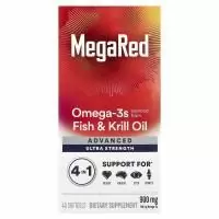 Schiff, MegaRed, улучшенные омега-3 кислоты 4 в 1, повышенная сила действия, 900 мг, 40 мягких таблеток