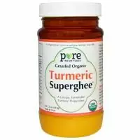 Pure Indian Foods, Выращено органически, Супергхи с куркумой, 7.5 унции (212 г)