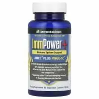 American Biosciences, ImmPower® +, AHCC® Plus FWGE-SC®, 60 вегетарианских капсул