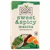 Good Earth Teas, Сладкий и пряный ароматизированный зеленый чай Матча 18 шт.