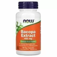 Now Foods, экстракт бакопы, 450 мг, 90 вегетарианских капсул