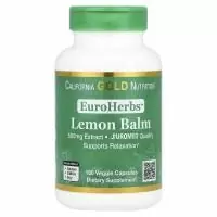 California Gold Nutrition, экстракт мелиссы, европейское качество, 500 мг, 180 растительных капсул