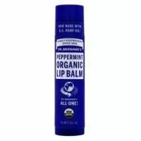 Dr. Bronner's, Органический бальзам для губ с мятой 0.15 унций