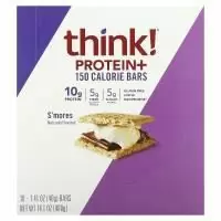 Think Thin, Батончики с протеином и клетчаткой, смор, 10 баточников, 1,41 унц. (40 г) каждый