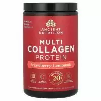 Ancient Nutrition, Multi Collagen Protein, Strawberry Lemonade, 1.18 lbs (535.5 g)