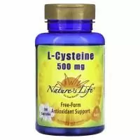 Nature's Life, L-цистеин, 500 мг, 100 капсул