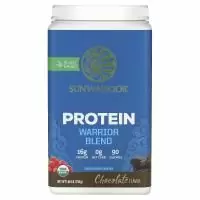 Sunwarrior, Белок Warrior Blend, орагнический и растительный, шоколад, 1,65 фунта (750 г)