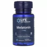 Life Extension, Мелатонин, 1 мг, 60 капсул