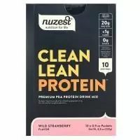 Nuzest, чистый нежирный протеин, со вкусом лесной клубники, 10 пакетиков по 25 г (0,9 унции)
