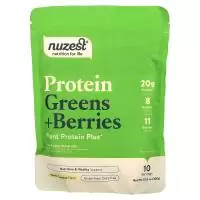 Nuzest, протеиновая зелень и ягоды, ваниль и карамель, 300 г (10,6 унции)