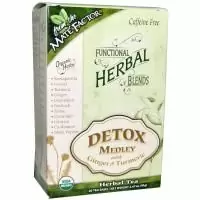 Mate Factor, Органические детоксирующие травяные смеси, имбирь и куркума, 20 пакетиков, (3,5 г) каждый