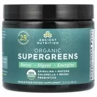 Ancient Nutrition, Органическая суперзелень, 96 г (3,4 унции)