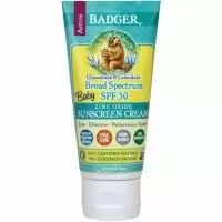Badger Company, Детский солнцезащитный крем, широкий спектр SPF 30, ромашка и календула, 2.9 жидких унций (87 мл)