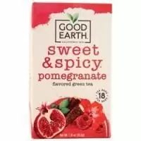 Good Earth Teas, Сладкий и пряный зеленый чай со вкусом граната 18 шт.