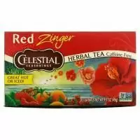Celestial Seasonings, Травяной чай, без кофеина, Red Zinger, 20 чайных пакетиков, 1,7 унций (49 г)