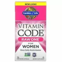 Garden of Life Vitamin Code RAW One for Women, 75 вегетарианских капсул