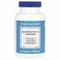 The Vitamin Shoppe, Quercetin + C, без цитрусовых, 100 капсул