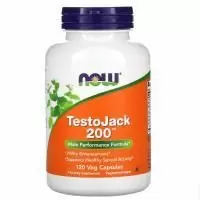 Now Foods, TestoJack 200, 120 растительных капсул