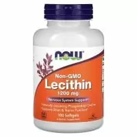 NOW Lecitihin, Лецитин 1200 мг, 100 мягких капсул