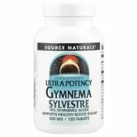 Source Naturals, Ультрамощная джимнема лесная, 550 мг, 120 таблеток