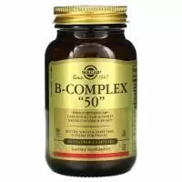 Solgar B-COMPLEX "50", 100 вегетарианских капсул