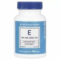 The Vitamin Shoppe, Витамин E, 134 мг (200 МЕ), 100 мягких таблеток