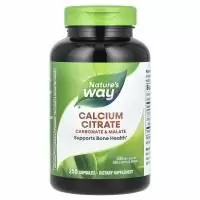 Nature's Way, Цитрат кальция, 250 капсул