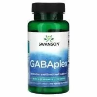 Swanson, GABAplex с L-тирозином и L-теанином, 60 растительных капсул